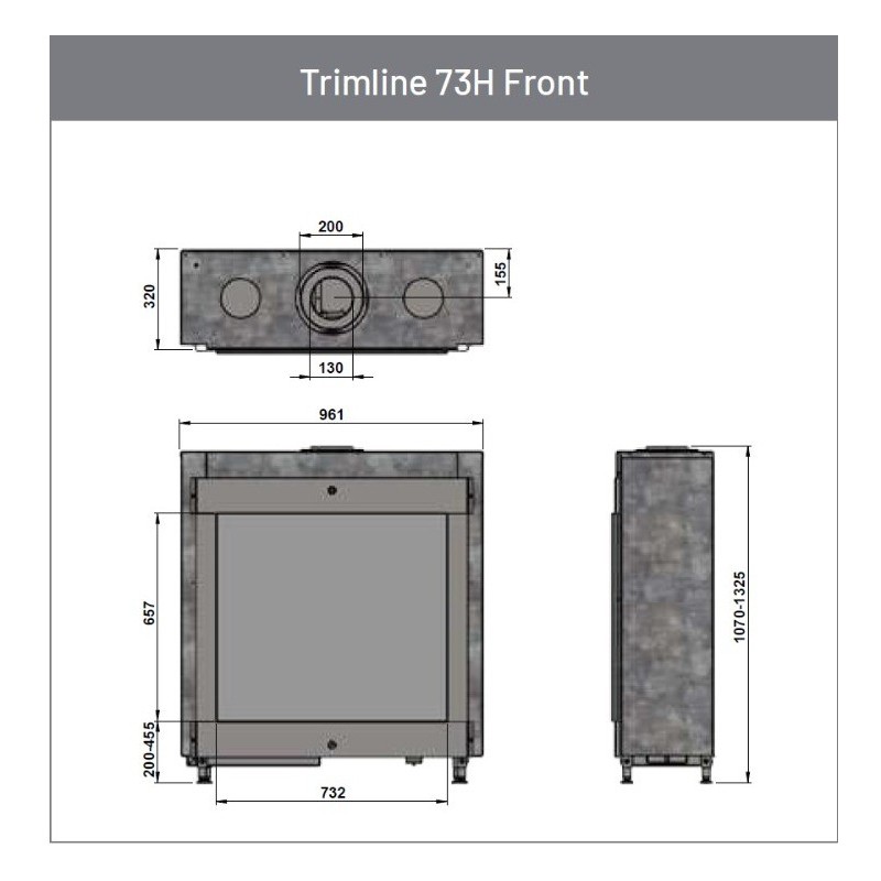 TRIMLINE 73 H FRONT,con troncos