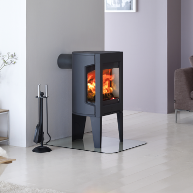 JOTUL F 163  NEGRA MATE 3 CRISTALES