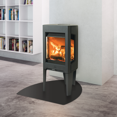 JOTUL F 163  NEGRA MATE 3 CRISTALES