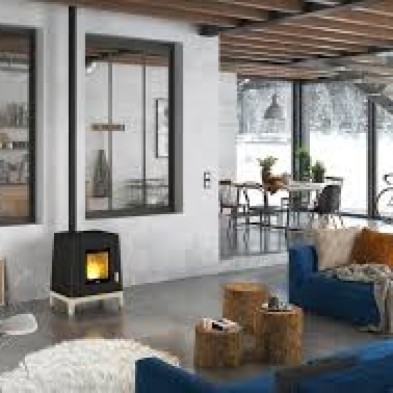 JOTUL PF501 NEGRA MATE Y CON PANELES LATERALES COLOR CORTEN(wifi)