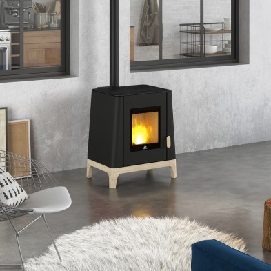 JOTUL PF501 NEGRA MATE Y CON PANELES LATERALES COLOR CORTEN(wifi)