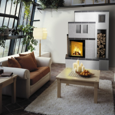 Austroflamm 55x55x51K abatible esquinero